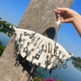 Leather Zipper Hand Bag