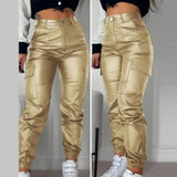 Faux Leather Motorcycle Pants