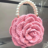 Crochet Flower Clutch Purse