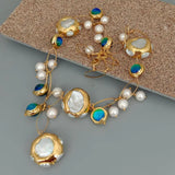 Keshi Pearl Filled Necklace