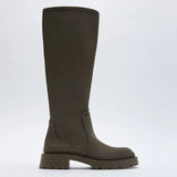 Edge Platform Thigh-High Boots - AfterAmour