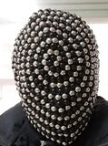 Spiked Crystal Mask Hood Helmet - AfterAmour