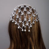 Hollow Mesh Pendant Headdress - AfterAmour