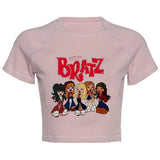 Women's Y2K Gothic Cartoon Print T-Shirt Trendy