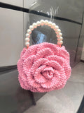 Crochet Flower Clutch Purse - AfterAmour