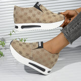 Patterened Platform Sneakers - AfterAmour