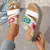 Platform Woven Wedges - AfterAmour