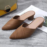 Pointed-Toe Heeled Sandals - AfterAmour