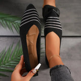 Pointed Knitted Flats