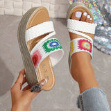 Platform Woven Wedges - AfterAmour