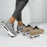 Patterened Platform Sneakers - AfterAmour