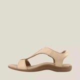 Leather Solid Color Sandals - AfterAmour