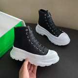 High Vulcanized Platform Sneakers - AfterAmour