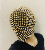 Spiked Crystal Mask Hood Helmet - AfterAmour