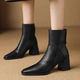 Crest Block Heel Boots - AfterAmour