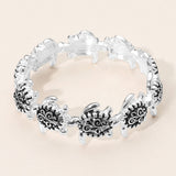Antique Metal Sea Turtle Stretch Bracelet