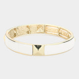 Stud Accented Stretch Bracelet