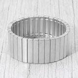 Rectangle Bar Metal Stretch Bracelet