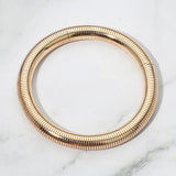 Wide Coil Bangle Bracelet