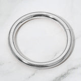 Wide Coil Bangle Bracelet
