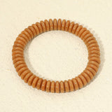 Marbled Flat Disc Beaded Stretch Bracelet