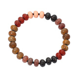 Resin Pebble Beaded Stretch Bracelet