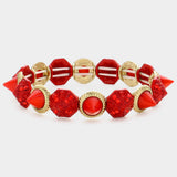 Spike Cone Stretch Bracelet