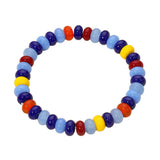 Resin Pebble Beaded Stretch Bracelet