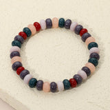 Resin Pebble Beaded Stretch Bracelet