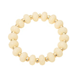 Resin Round Beaded Stretch Bracelet