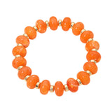 Resin Round Beaded Stretch Bracelet