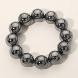 Women's Metal Ball Beaded Stretch Bracelet