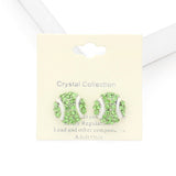 Crystal Rhinestone Paved Tennis ball Stud Earrings