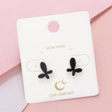 Enamel Butterfly Stud Earrings