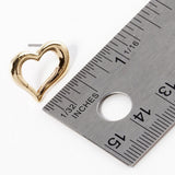 Open Heart Stud Earrings
