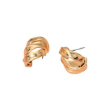 Twisted Metal Knot Stud Earrings