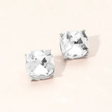 Women's Square Cushion Stud Earrings