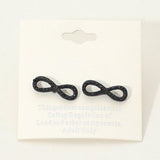 Crystal Infinity Stud Earrings