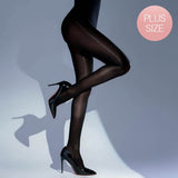 Plus Size High Shine Silk Stocking