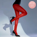 Plus Size High Shine Silk Stocking