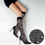 Bling Studded Verna Knee-high Fish Net Stocking