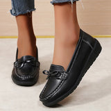 Round Toe Loafer Flats - AfterAmour