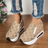 Embroidered Platform Sneakers - AfterAmour