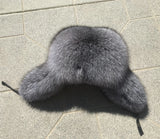 Full Oversized Fox Fur Trapper Hat - AfterAmour