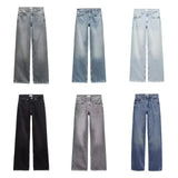 Women's Y2K High Waist Straight Leg Jeans