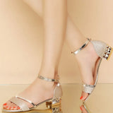 High Heel Glitter Sandals