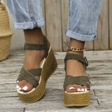 Elegant Buckle Wedges