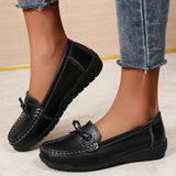 Round Toe Loafer Flats - AfterAmour