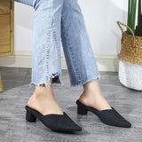 Pointed-Toe Heeled Sandals - AfterAmour