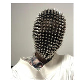 Spiked Crystal Mask Hood Helmet - AfterAmour